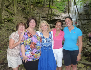 A moment from one of Grace's retreats