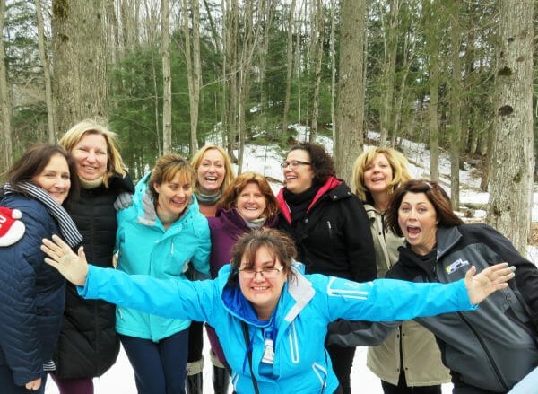 A moment from one of Grace's retreats